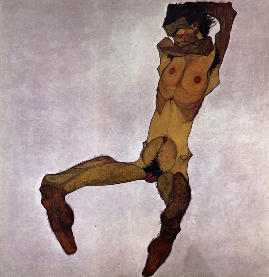 Seated Male Nude